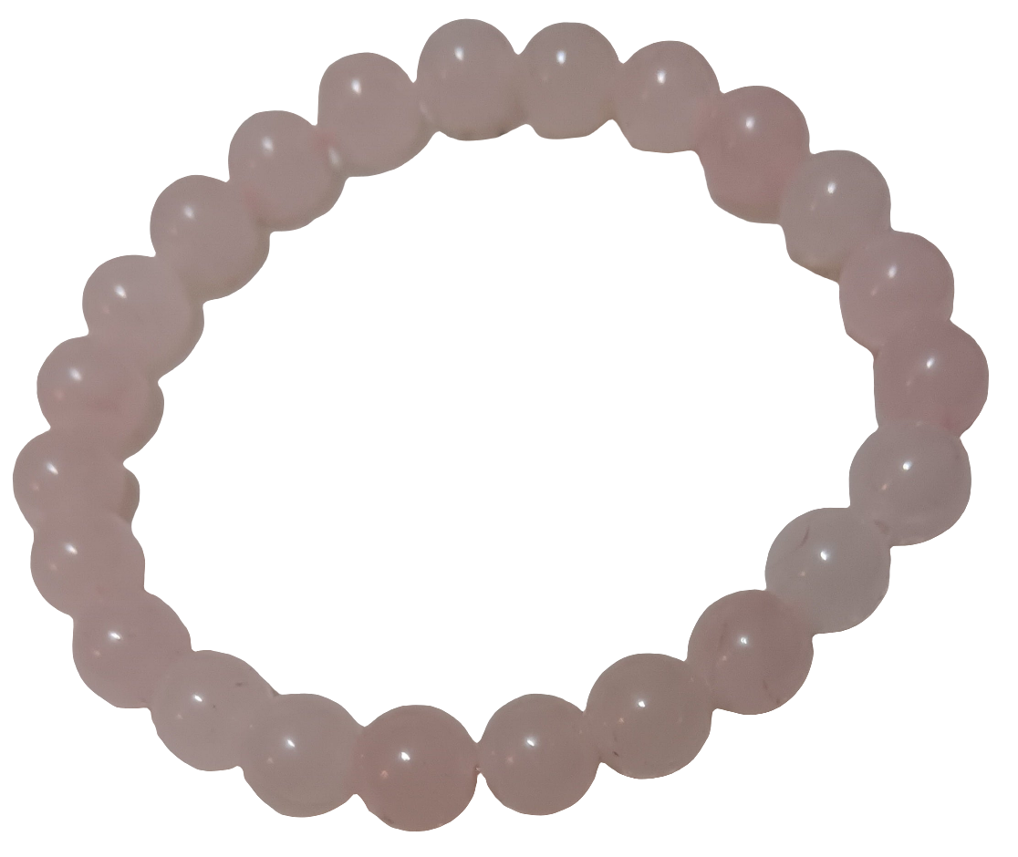 Pink Rose Quartz Precious Stone Bracelet